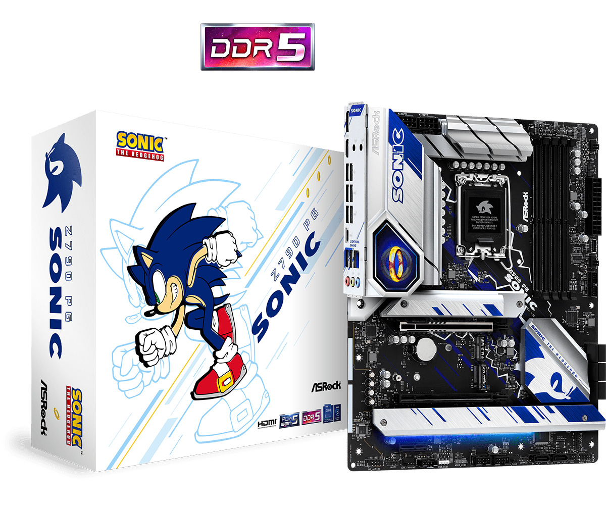 Μια πρώτη ματιά στην motherboard της ASRock με το Intel Z790 και θέμα τον... Sonic